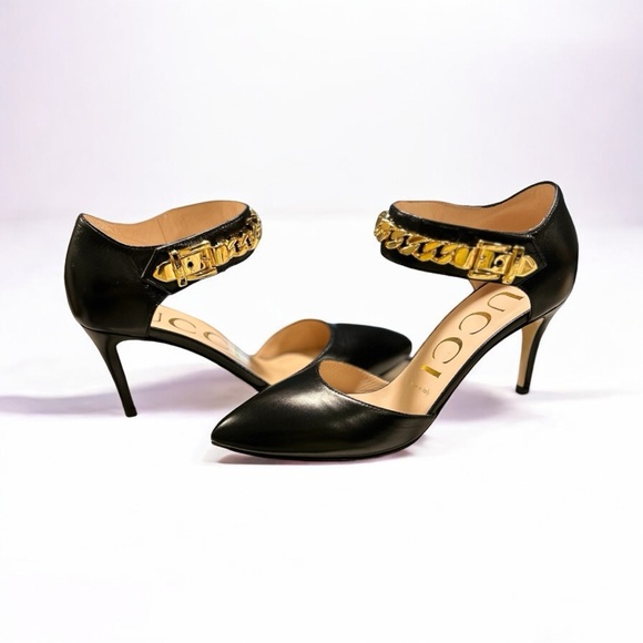 Gucci Sylvie Chain Pumps - Picture 5 of 13
